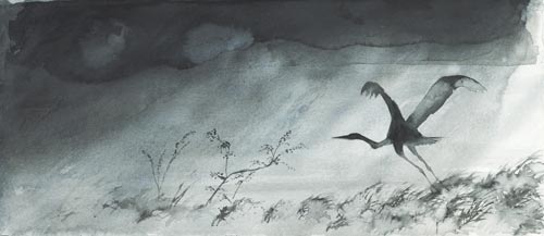 Click painting to link to Heron Dance web page